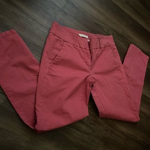 Coral color pants